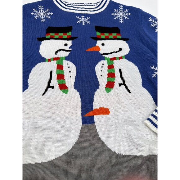 Tipsy Elves XXL Snowman Adult Humor Ugly Christmas Sweater Knit Pullover - Picture 2 of 6